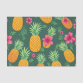 Tropical Pineapple Hibiscus Pattern 薄葉紙 (正面)