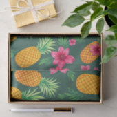 Tropical Pineapple Hibiscus Pattern 薄葉紙 (ギフト)