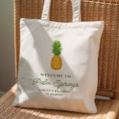 Tropical Pineapple Hotel Wedding Welcome トートバッグ