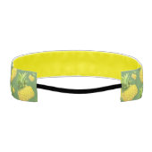 Tropical Pineapple Pattern: Summer Fruit Art アスレチックヘッドバンド (裏面)