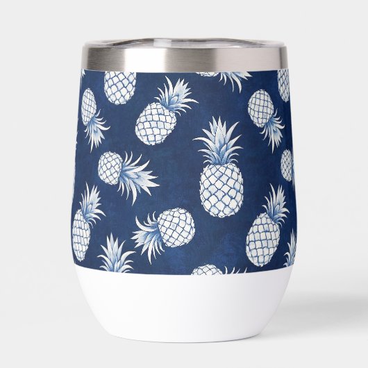 Tropical Pineapple with Name – Watercolor Style (背面)