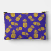 Tropical Pineapple with Name – Watercolor Style アクセサリーポーチ (裏面)
