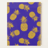 Tropical Pineapple with Name – Watercolor Style プランナー手帳 (裏面)