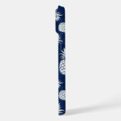 Tropical Pineapple with Name – Watercolor Style iPhoneケース (左側面)