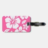 Tropical Pink Beach Flowers ラゲッジタグ (裏面横)