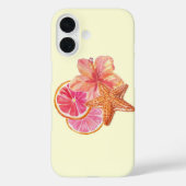 Tropical Pink Citrus Art Case-Mate iPhoneケース (裏面)