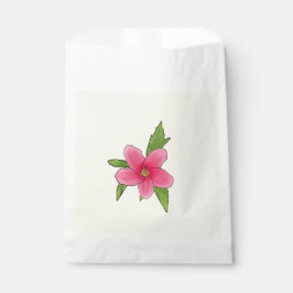 Tropical Pink Hibiscus Birthday Party Favor Bags フェイバーバッグ