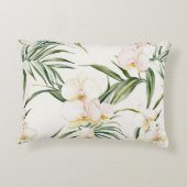 Tropical Pink Orchid Flowers   アクセントクッション (裏面)