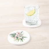 Tropical Pink Orchid Flowers コースター (側面)