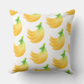 Tropical Playful Cute Summer Fun Yellow クッション (正面)