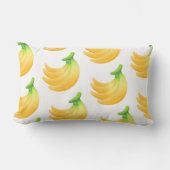 Tropical Playful Cute Summer Fun Yellow ランバークッション (正面)