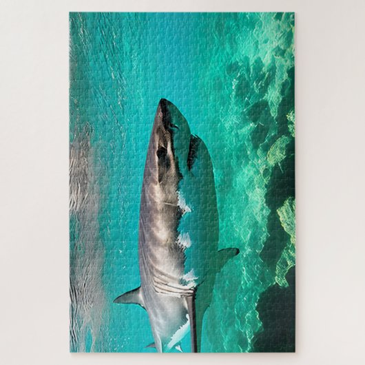 Tropical Predator: Great White Shark ジグソーパズル (縦)