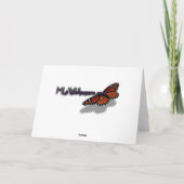 Tropical Purple Bougainvillea Floral サンキューカード (裏面)