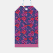 Tropical Purple Floral Birthday ギフトタグ (裏面)