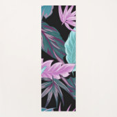 Tropical Purple & Teal Botanical Leaves  ヨガマット (正面)