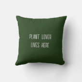 Tropical rainy Dark Green Leaves, Plant Lover クッション (裏面)