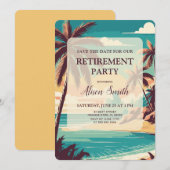 Tropical Retirement party セーブザデート (正面/裏面)