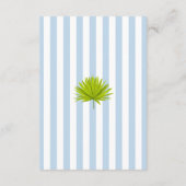 Tropical Retro Coastal Island Wedding Details エンクロージャーカード (裏面)