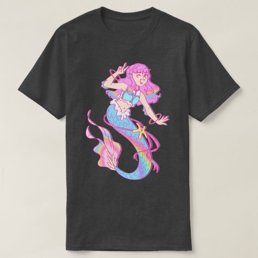 Tropical Rouge Precure Mermaid Laura Tシャツ (デザイン正面)