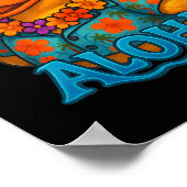 Tropical Rubber Duck Hawaiian Lei Aloha Rubber Duc ポスター (角)