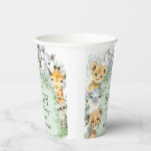 Tropical Safari Jungle Animals Baby Shower 紙コップ (右)