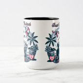 Tropical Sea Breeze Vacation ツートーンマグカップ (中央)