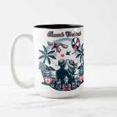 Tropical Sea Breeze Vacation ツートーンマグカップ (左)