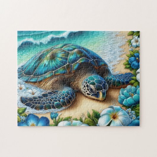 Tropical Sea Turtle ジグソーパズル (横)