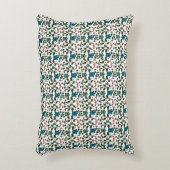 Tropical Sea Turtle Floral Pattern | Coastal Ocean アクセントクッション (正面(垂直))
