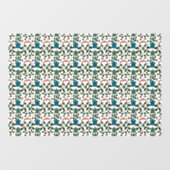 Tropical Sea Turtle Floral Pattern | Coastal Ocean ウィンドウサイン (シート)