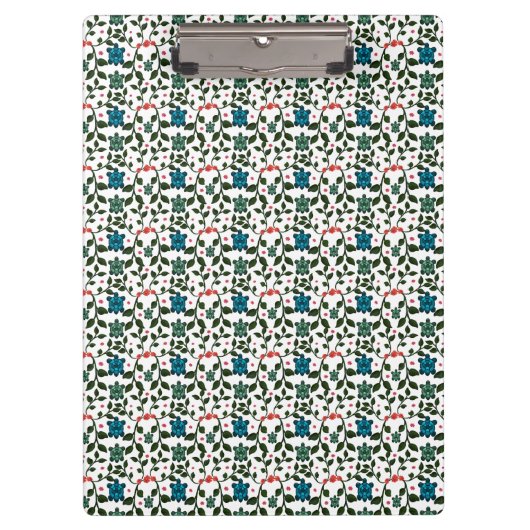 Tropical Sea Turtle Floral Pattern | Coastal Ocean クリップボード (正面)