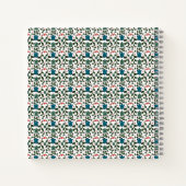 Tropical Sea Turtle Floral Pattern | Coastal Ocean ノートブック (裏面)