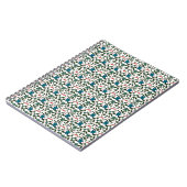 Tropical Sea Turtle Floral Pattern | Coastal Ocean ノートブック (左側)