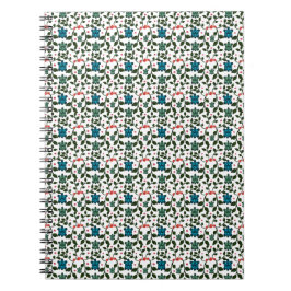 Tropical Sea Turtle Floral Pattern | Coastal Ocean ノートブック