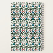 Tropical Sea Turtle Floral Pattern | Coastal Ocean ノートブック (裏面)