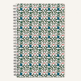 Tropical Sea Turtle Floral Pattern | Coastal Ocean ノートブック
