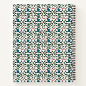 Tropical Sea Turtle Floral Pattern | Coastal Ocean ノートブック (裏面)