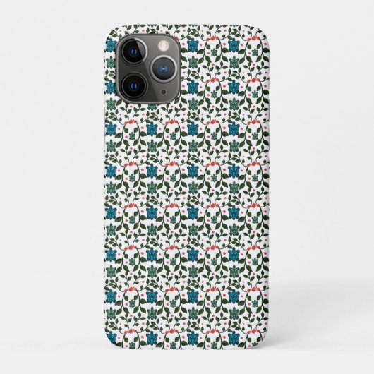 Tropical Sea Turtle Floral Pattern | Coastal Ocean Case-Mate iPhoneケース (裏)