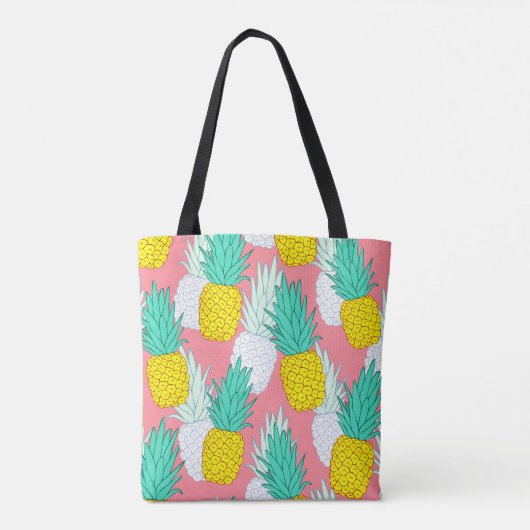 Tropical seamless pattern with exotic pineapples. トートバッグ (裏面)