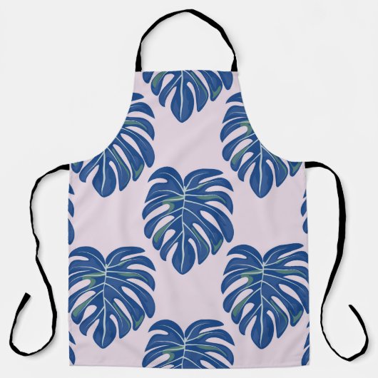 Tropical seamless pattern with leaves. Beautiful t エプロン (正面)