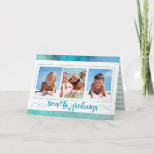 Tropical SEAson's Greetings, Brush Script, 4写真 シーズンカード (正面)