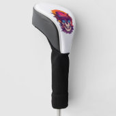 Tropical Skull Vibe ゴルフヘッドカバー (アングル)