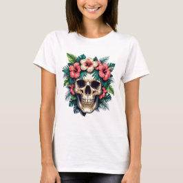 TROPICAL SKULL WOMEN'S T SHIRT Tシャツ