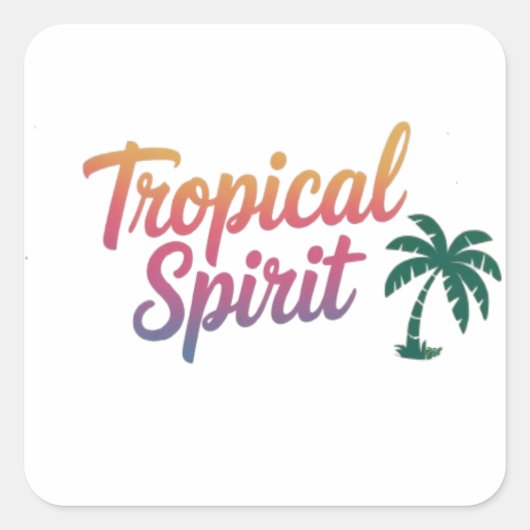 Tropical spirit スクエアシール (正面)