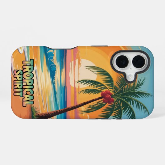 Tropical Spirit iPhone 16ケース (裏面横)