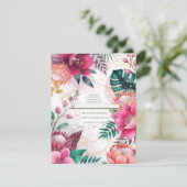 Tropical Stardust Garden Floral Paradise R.S.V.P. 招待状 (スタンド正面)