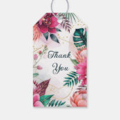 Tropical Stardust Garden Floral Paradise Wedding  ギフトタグ (裏面)