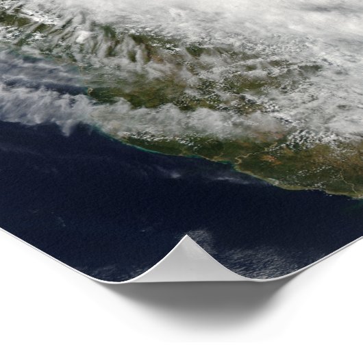 Tropical Storm Jade coming ashore over Madagasc ポスター (角)