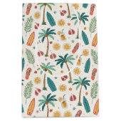 Tropical Summer Beach Pattern (1) ミディアムペーパーバッグ (正面)