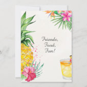 Tropical Summer Cocktail Divorce Support Party 招待状 (裏面)